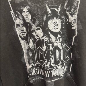 AC/DC Black Graphic Hoodie
